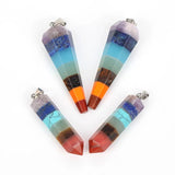 Reiki 7 Chakra Healing Crystal Pendant for Jewelry Making