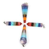 Reiki 7 Chakra Healing Crystal Pendant for Jewelry Making