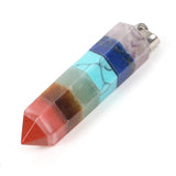 Reiki 7 Chakra Healing Crystal Pendant for Jewelry Making