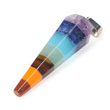 Reiki 7 Chakra Healing Crystal Pendant for Jewelry Making