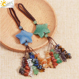 CSJA 7 Chakra Gem Stone Spiritual Car Hanging