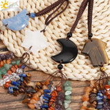 CSJA 7 Chakra Gem Stone Spiritual Car Hanging