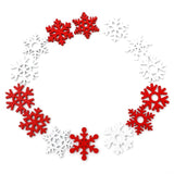 50pcs Christmas Wooden Embellishments Scrapbooking Snowflake Mix
