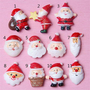 10Pcs Santa Claus Charm Connectors Christmas Decor