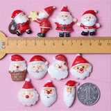 10Pcs Santa Claus Charm Connectors Christmas Decor