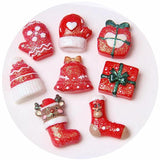10Pcs Santa Claus Charm Connectors Christmas Decor