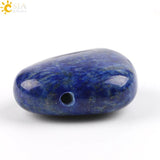 CSJA Natural Gem Stone Reiki Pendants Lapis Lazuli Pink Purple Clear Crystal Opa