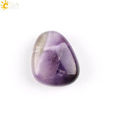 CSJA Natural Gem Stone Reiki Pendants Lapis Lazuli Pink Purple Clear Crystal Opa