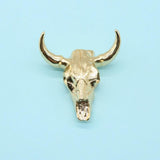 Natural Stone Acrylic Necklace Pendant Resin DIY Bull Head Amulet