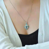 Foydjew Topaz Necklace High-end European American Jewelry