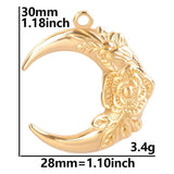 10pcs Moon Charm Butterfly Pendant Stainless Steel Jewelry Making Craft Supplies