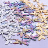 10pcs Moon Charm Butterfly Pendant Stainless Steel Jewelry Making Craft Supplies
