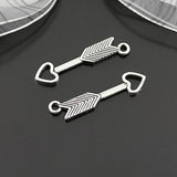 Antique Silver Bow Arrow Charms Pendants Diy Jewelry Findings
