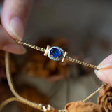 Fashionable Gem Cuban Chain Jewelry Set for Women