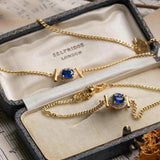 Fashionable Gem Cuban Chain Jewelry Set for Women
