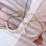 Baroque Freshwater Pearl 14K Filled Bracelet For Women