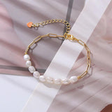 Baroque Freshwater Pearl 14K Filled Bracelet For Women