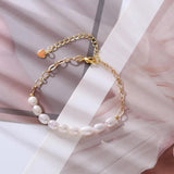 Baroque Freshwater Pearl 14K Filled Bracelet For Women