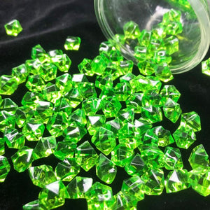 100PCS Acrylic Gems Clear Ice Rocks Plastic Diamonds Rocks