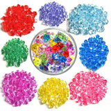 100PCS Acrylic Gems Clear Ice Rocks Plastic Diamonds Rocks