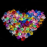 100PCS Acrylic Gems Clear Ice Rocks Plastic Diamonds Rocks
