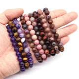 Healing Crystal Quartz Amethyst Agates Bracelet