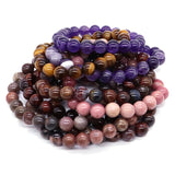 Healing Crystal Quartz Amethyst Agates Bracelet
