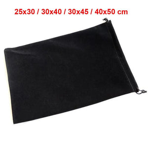 Large Velvet Drawstring Bag for Christmas Gift Packaging 40x50 cm