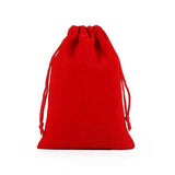 Large Velvet Drawstring Bag for Christmas Gift Packaging 40x50 cm