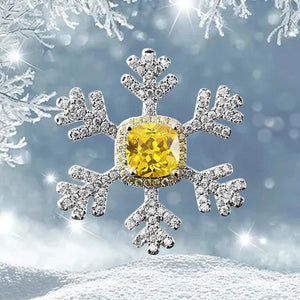 Sterling Silver Snowflake Pendant Necklace Pink Gemstone Earrings