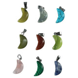 Multicolor Moon Gemstone Stone Pendants