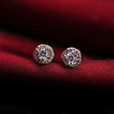 925 Sterling Silver crystal Pendant Necklace Earring Rings Jewelry Set