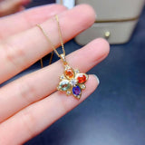 Yuzuk Candy Tourmaline Gemstone Jewelry Set