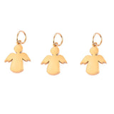 5Pcs Angel Charms Stainless Steel DIY Necklace KeyChain Xmas