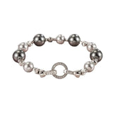 Vintage Mixed Pearl Bracelet Advanced Geometry Jewelry