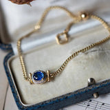 Fashionable Gem Inlaid Cuban Chain Jewelry Set for Women