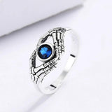925 Silver Punk Gemstone Heart-Shaped Jewelry Sets for Women