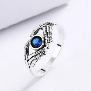 925 Silver Punk Gemstone Heart-Shaped Jewelry Sets for Women