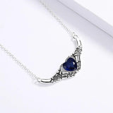 925 Silver Punk Gemstone Heart-Shaped Jewelry Sets for Women