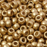 100Pcs 6x9mm Golden Acrylic Big Hole Spacer Beads