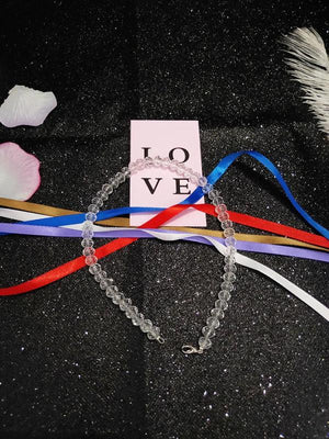 Crystal Bead Chain Car Decoration Hanging Christmas Tree Snowflake Chandelier