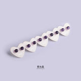 Classic Natural Stone Crystal Stud Earrings Healing Gems Party Jewelry