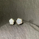 Agate 925 Sterling Silver Stud Earrings for Women Jewelry Gift