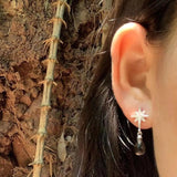 Smoky Quartz 925 Sterling Silver Stud Earrings Allergy-Free Gemstone Jewelry
