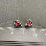 Natural Garnet 925 Sterling Silver Stud Earrings for Women