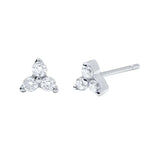 925 Silver Zirconia Hoop Earrings Crystal Pendant Wedding Jewelry