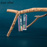 Vintage Silver 925 Rainbow Gemstone Drop Earrings for Women
