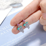 Cellacity Purple Grape Gemstone Earrings 925 Silver Anniversary Gift