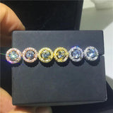 925 Silver Solitaire Diamond Earrings for Women