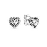 925 Silver Snowflake Stud Earrings DIY Jewelry